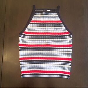 H&M Divided sleeveless knit striped top. Never worn.